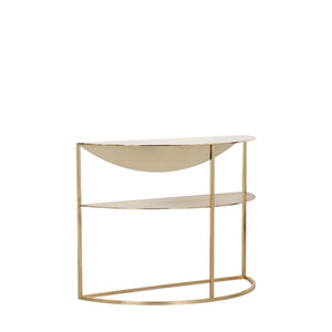 Scallop Side Table | Metal